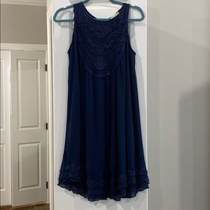 Navy lace dress